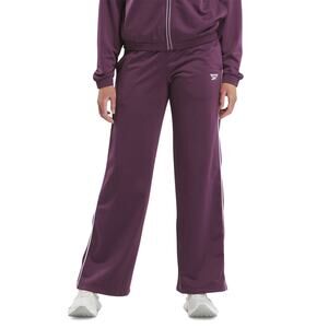 Reebok Women's Pull-On Drawstring Tricot Pants Plum Purple NEW Size XL